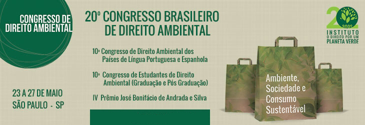 20º Congresso Brasileiro de Direito Ambiental